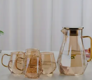 Miniatura 4 de SET DE JARRA Y POCILLOS VIDRIO JARRA 1.5